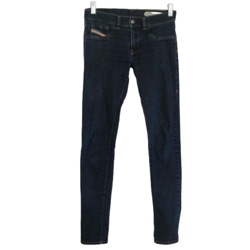 DIESEL Jeans, 27, LIVIER Jeggings, Skinny, Zipper fly, Back pockets, Blue